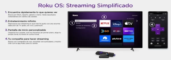 Roku Express 3960 Hd | Convertir Tu Tv En Smart | Tv Box | Chromecast | Apple Tv | Aparato Para Transformar El Tv Para Ver Netflix Y Youtube | Amazon Tv Stick.