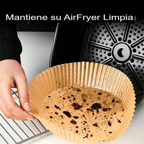 100 Papel Descartable Freidora Aire Absobente Air Fryer 20cm