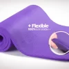 Mat Yoga 10 Mm Colchoneta Pilates Caucho Nbr 180x62 + Bolso Violeta
