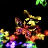 Luces Guirnalda Mariposa Solar Multicolor 5m 20 Led Navidad