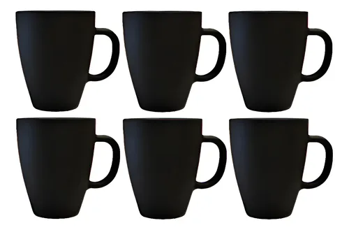 D_NQ_NP_616897-MLA95373327705_102025-O.webp Taza Mug Vidrio Negro Mate Durax Armonia X6