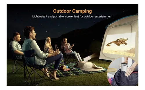 Proyector Led Smart Android 11 Fhd 4500 Lumenes Wifi Bt Color Blanco