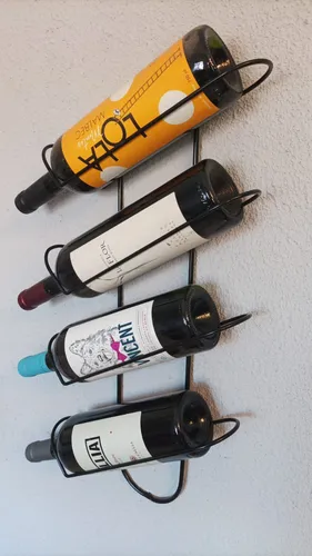 Vinoteca Bodega De Pared Vinos Colgante 4 Botellas