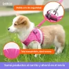 Pretal Arnes Para Perros Pequeños Paseo Viaje Correa 1.13mts Rosa S