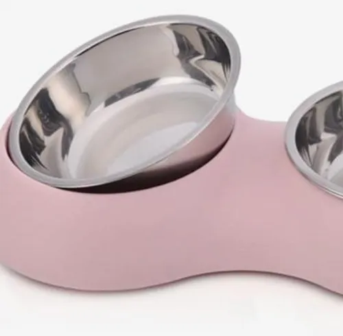 Plato Para Perro Comedero Para Mascotas Doble Perros Y Gato