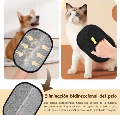 Guante Quita Pelos Y Pelusas Mascotas Sillones Ropa Negro