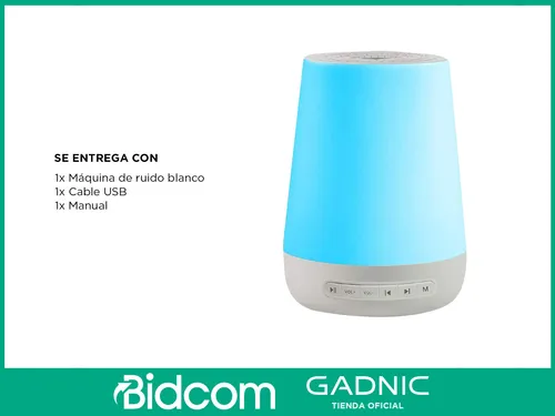 Maquina De Ruido Blanco Gadnic Funciona Con Aplicación