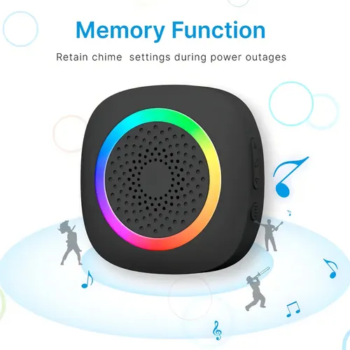 Timbre Inalambrico Wireless Doorbell Kit 60 Melo 300 Mts Led