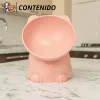 Comedero Bebedero Plato Alto Gato Mascota Elevado Inclinado