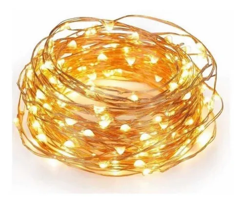 Cable Hilo Alambre Luz Led Calida 3 Mts Con Usb