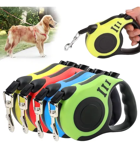 Correa Extensible Retráctil Para Perros 5mts Hasta 30kgs Color