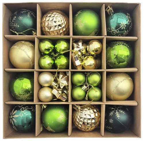 D_NQ_NP_638379-MLA95111561625_102025-O.webp Kit Adornos De Navidad Esferas Para El Arbol Navideñas X44 Bolas - Sheshu Color Verde 2