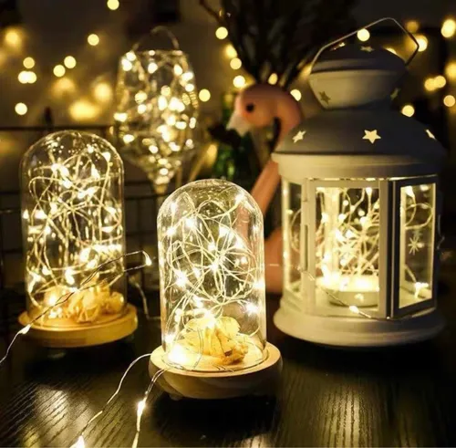 Cable Hilo Alambre Luz Led Calida 3 Mts Con Usb