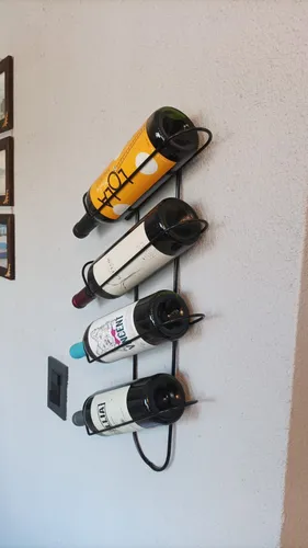 Vinoteca Bodega De Pared Vinos Colgante 4 Botellas
