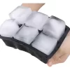 Cubetera Silicona Hielo Cuadrado Grande Molde Apto Horno Color Negro