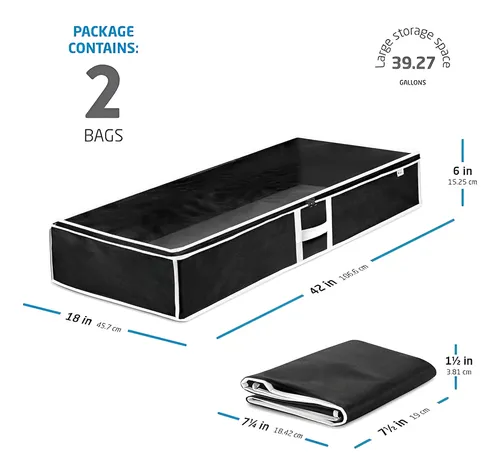 D_NQ_NP_651669-MLA96401459301_102025-O.webp Bajo Cama X 2 Gris Organizadores De Tela Multiuso Bajo Cama Plegable Oragnizar Placard Multiuso Ropa Pvc Transparente Guardado Al Vacio Frazadas Colchas Cobertores