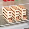 Huevera Deslizante Organizador De Huevos Apilable Cavidades De 3 Niveles Dispensador Para Heladera, Mantener Orden Almacenamiento Y Frescura Levys Bazar