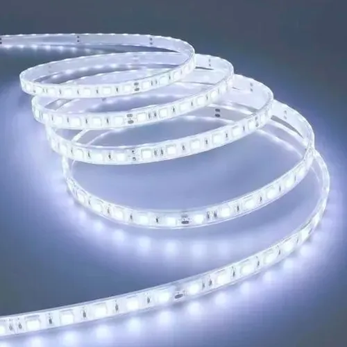 Tira Led Autoadhesiva Flexible 2 Metros Blanco Frio A Pilas