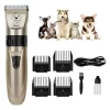 Maquina De Cortar Pelo Perros Mascotas Kit Peluqueria Dorado