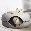 Cama Cucha Para Gato Perro Mascota Pequeña Cueva Túnel Dona Resistente