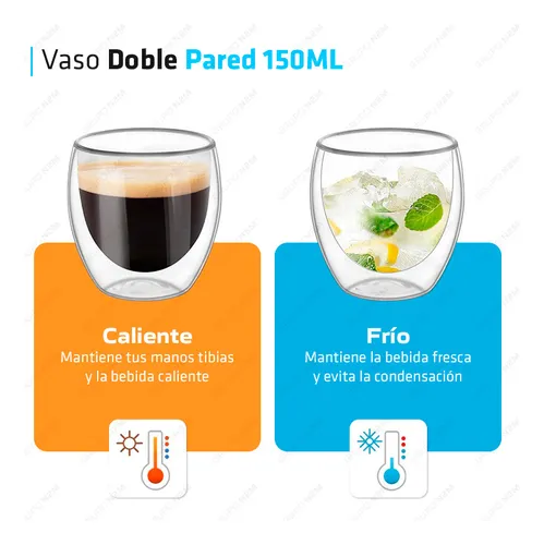 D_NQ_NP_662204-MLA84019581272_052025-O.webp Vaso Doble Vidrio Taza Cafe Espresso Pocillo 150ml Color Transparente