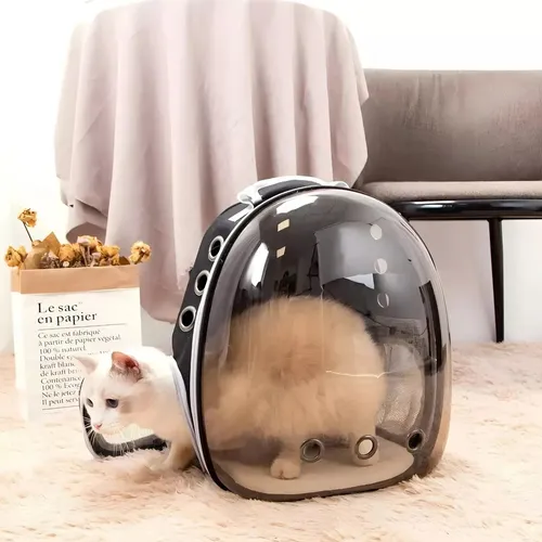 Mochila Transportadora Para Mascotas Rigida Gatos Perros Capsula
