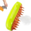 Cepillo De Vapor Para Mascotas 3 En 1 Con Spray Y Masajeador
