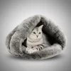Cama Cucha De Peluche Para Gato Perro Mascota Cueva