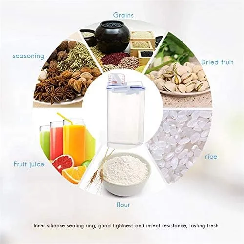 Dispenser Cerealero Contenedor Con Tapa Hermética 2 Litros Transparente