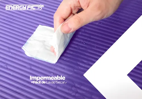 Mat Yoga 10 Mm Colchoneta Pilates Caucho Nbr 180x62 + Bolso Violeta