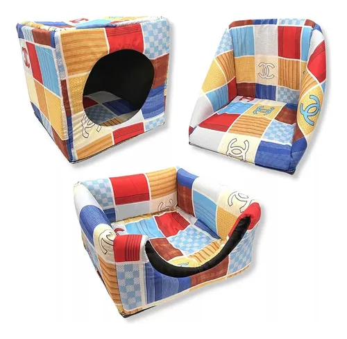 Cucha- Moisés - Cama Cubo 3 En 1 Para Mascotas
