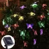 Luces Guirnalda Mariposa Solar Multicolor 5m 20 Led Navidad