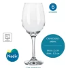 Copa Vino Nadir Barone Vidrio 385 Ml X 6 Unidades | Cuo. Transparente