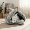Cama Cucha De Peluche Para Gato Perro Mascota Cueva