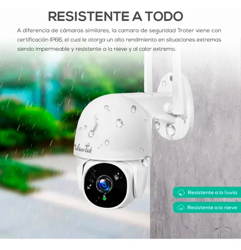 Camara De Seguridad App Tuya Wifi Exterior Domo Audio Infrar Color Blanco