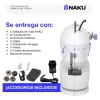Mini Máquina De Coser Naku Mc-001 Eléctrica Portatil Puntadas Color Blanco