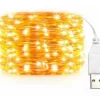 Cable Hilo Alambre Luz Led Calida 3 Mts Con Usb