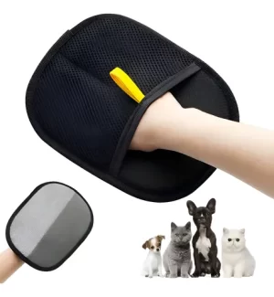 Guante Quita Pelos Y Pelusas Mascotas Sillones Ropa Negro