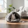Cama Cucha De Peluche Para Gato Perro Mascota Cueva