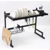 Soul 2 plantas 65cm rack organizador de cocina escurridor negro