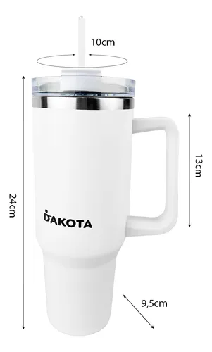 D_NQ_NP_709079-MLA94552635074_102025-O.webp Vaso Térmico 1.2lt Dakota Acero Inoxidable Con Tapa Sorbete Color Blanco