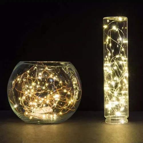 Pack X 10 Guirnaldas Microled Alambre Luz Led Calidas 3 Mts