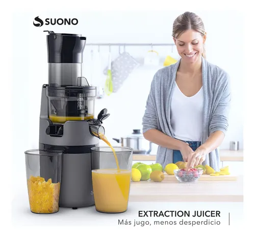 Juguera Eléctrica Suono Extracción Lenta Vertical Gris