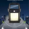 Farol De Pared Luz Led Solar Exterior Jardín Cálida X 2uni