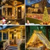 Luces Guirnalda Led Calida 20m Solares Exterior Ip65 Impermeable Jardín Navidad Decoración Guirnalda Energía Solar Automática Cuerda Flexible Fiestas Patio Levys Bazar