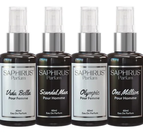 D_NQ_NP_716875-MLA88343204093_072025-O.webp Saphirus Parfum Femeninos/masculinos 60ml - Pack X4