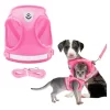 Pretal Arnes Para Perros Pequeños Paseo Viaje Correa 1.13mts Rosa S