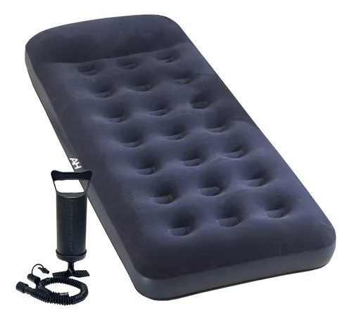 Colchon Inflable 1 Plaza Almohada Alpina 188x75x25 Inflador