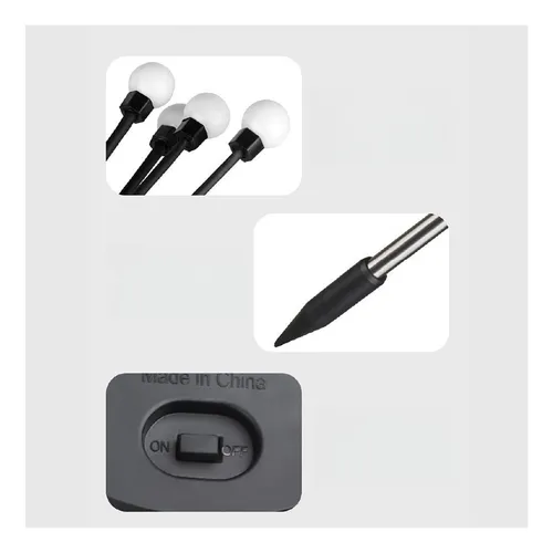 Estaca Luz Solar Ramo 8 Leds Bombillas Jardin Exterior X 2u Negro