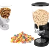 Dispenser Dispensador Doble Cereales Granos Cerealero 500 Gr Color Negro